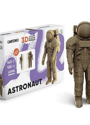 Картонный 3d пазл-конструктор "cartonic 3d puzzle astronaut" космонавт
