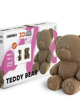 Картонный 3d пазл-конструктор "cartonic 3d puzzle teddy bear" плюшевый мишка