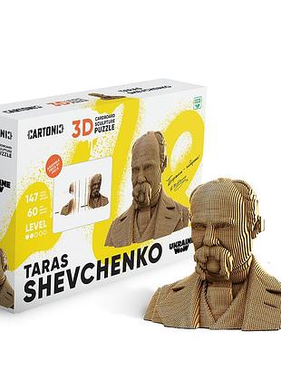 Картонный 3d пазл-конструктор "cartonic 3d puzzle taras shevchenko" тарас шевченко