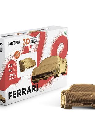 Картонний 3d пазл-конструктор "cartonic 3d puzzle ferrari" феррарі