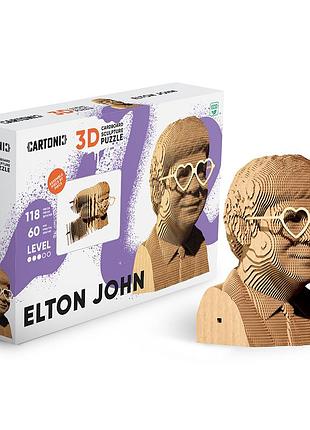 Картонный 3d пазл-конструктор "cartonic 3d puzzle elton j" элтон джон