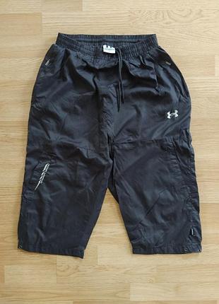 Спортивні шорти, бриджі чоловічі, оригінал, 💯 плащівка+еластан, 
under armour, size s/ m