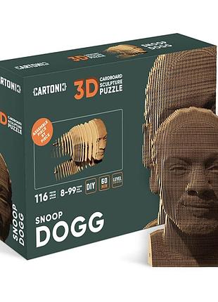 Картонний 3d пазл-конструктор "cartonic 3d puzzle snoop" snoop dogg снуп догг