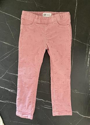 Вельветові джинси h&m
