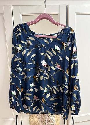 Блуза жіноча з птахами zara