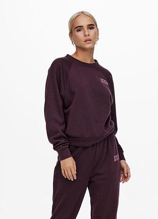 Толстовка onllula l/s raglan swt 15244345-winetasting-print:hero only m бордовий 15244345-winetasting-prin