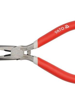 Тонкогубці прямі yato : 6", l= 150 мм [6/120]