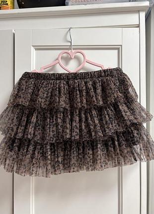 Спідниця для дівчинки леопардова zara