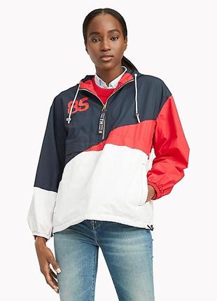 Vintage Tommy Hilfiger Colorblock Competition Hoodie Jacket