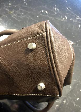 Шикарна шкіряна сумочка - саквояжик від ecco7 фото