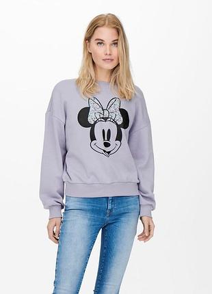 Худі onldisney life l/s minnie flower box swt 15250095-cosmic sky-print:minnie happy only l бузковий 15250095-cosmic sky-print m