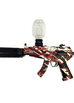 Автомат на гідрогелевих кульках (орбізах) mp5 camouflage red