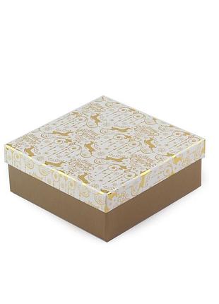 Коробка подарункова gold 16 х 16 х 8 см