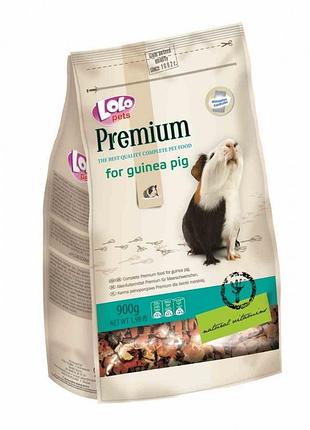 Lolopets корм premium для морской свинки полнорационный 900г 70132