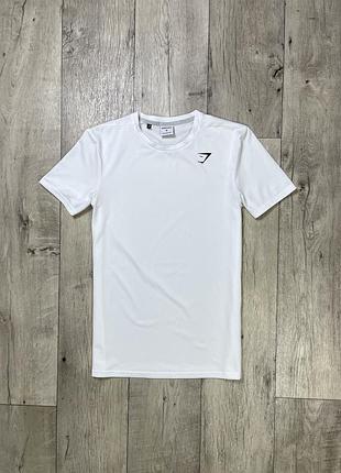 Gymshark футболка м размер спортивная белая