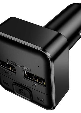 Азп fm модулятор borofone bc63 selecto qc3.0 (2usb-a) black