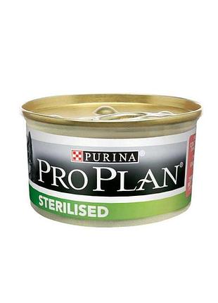 Pro plan sterilised паштет с тунцом и лососем для стерилизованных котов, 85 г