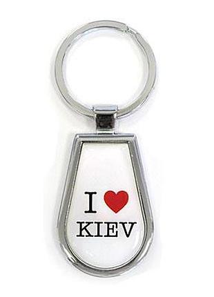 Брелок "i love kiev", білий