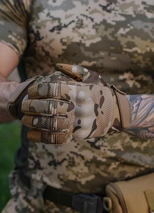 Рукавички тактичні microfiber мультикам