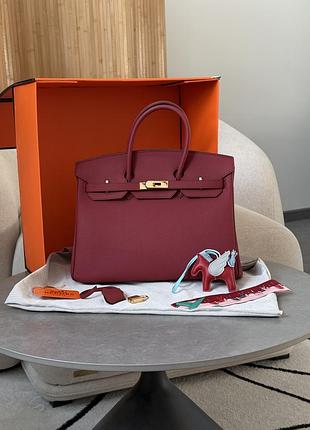 Сумка birkin 35 rouge/gold ❤️