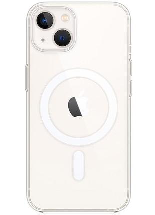 Чохол clear case (aaa) with magsafe and animation для apple iphone 13 (6.1") clear