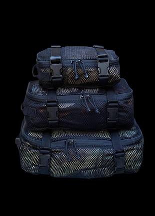 Комплект органайзеров (s /m/ l) сетка black, cordura black 500 d,pu черный