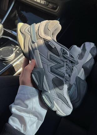 New balance 9060 grey premium кроссовки