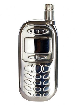 Фляга mobile phone, нержавеющая сталь, 40мл