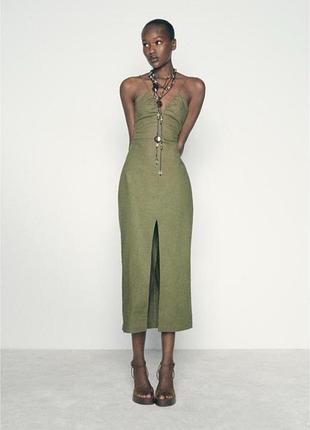 Сукня льон zara