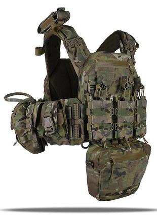 Плитоноска быстросвалочная kiborg gen ii +8 подсумков мультикам
