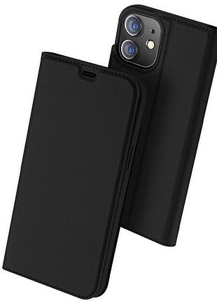Чехол-книжка dux ducis с карманом для визиток для apple iphone 11 (6.1") черный