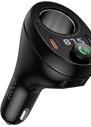 Азу fm модулятор hoco e88 star cigarette lighter 35w (2usb-c) black