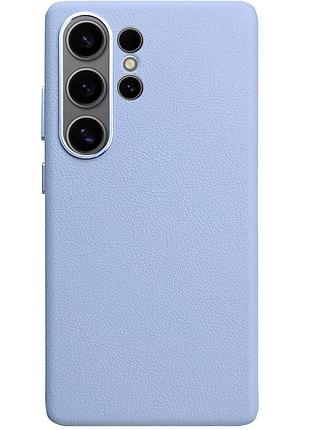 Кожаный чехол leather case (aaa) для samsung galaxy s25 ultra clove purple
