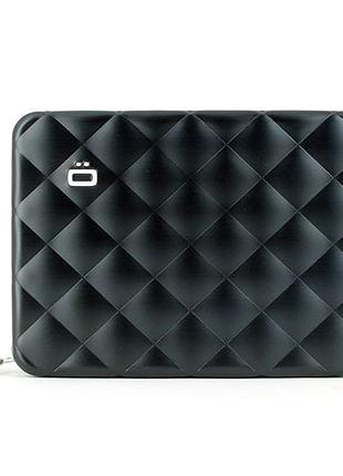 Кошелек на молнии ogon quilted passport, черный