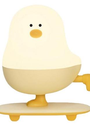 Нічник l63 chicken on a skateboard white / yellow