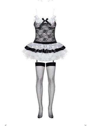 Эротический костюм для игр горничная s/m