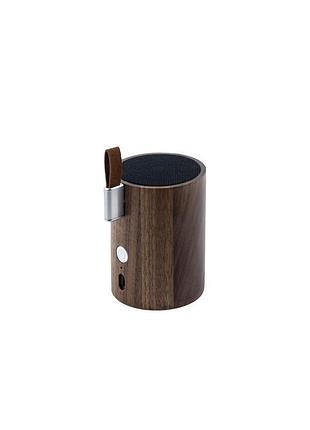 Портативный bluetooth динамик со встроенным светильником gingko drum, дерево орех