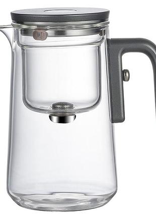 Чайник для заваривания teapot d-11 fangyuan 800ml gray handle