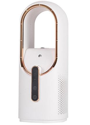 Настольный вентилятор f6 2in1 с увлажнителем воздуха 2200mah white