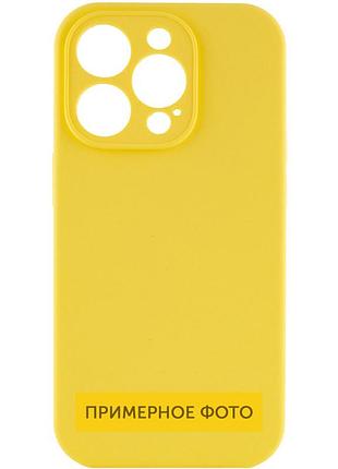 Чохол silicone case full camera protective (aa) no logo для apple iphone 16 (6.1") жовтий / yellow