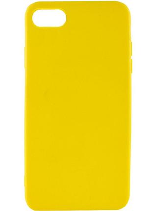 Силиконовый чехол candy для apple iphone 6/6s (4.7") желтый