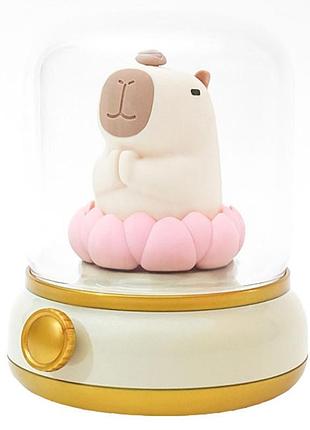 Нічник capybara and lotus yellow