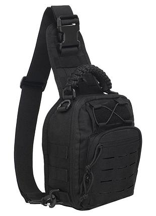 Сумка тактическая silver knight paracord ii 5 л цвет черный