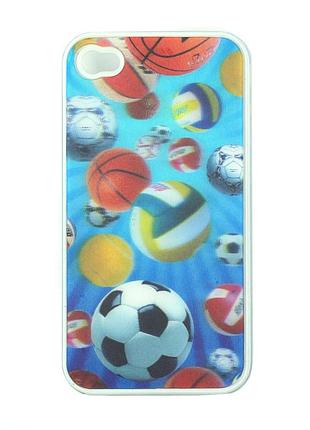 Крышка для iphone 4 "м'ячи"