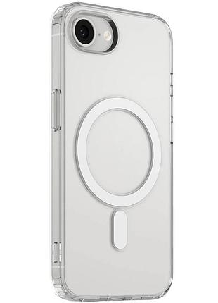 Чохол tpu clear case with magsafe для apple iphone 16e (6.1") clear