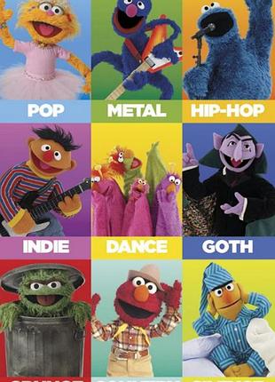 Постер "sesame street - music genr" 61cм x 91.5cм