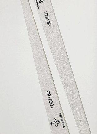 Пилка для нігтів крапля bee nails 18см, 100/180