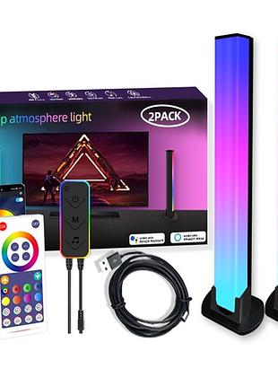 Настільна led лампа rgb 5v panel 1 bluetooth dual pack usb interface with app black