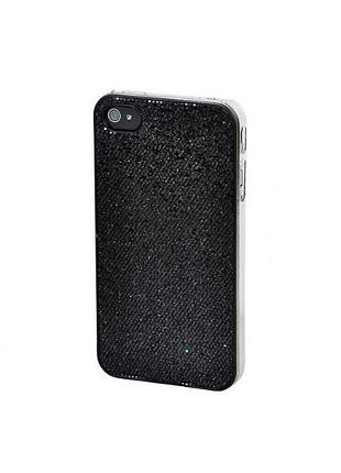 Кришка для iphone 4s "glitter black"