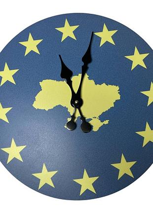 Часы "карта украины" диаметр 36 см